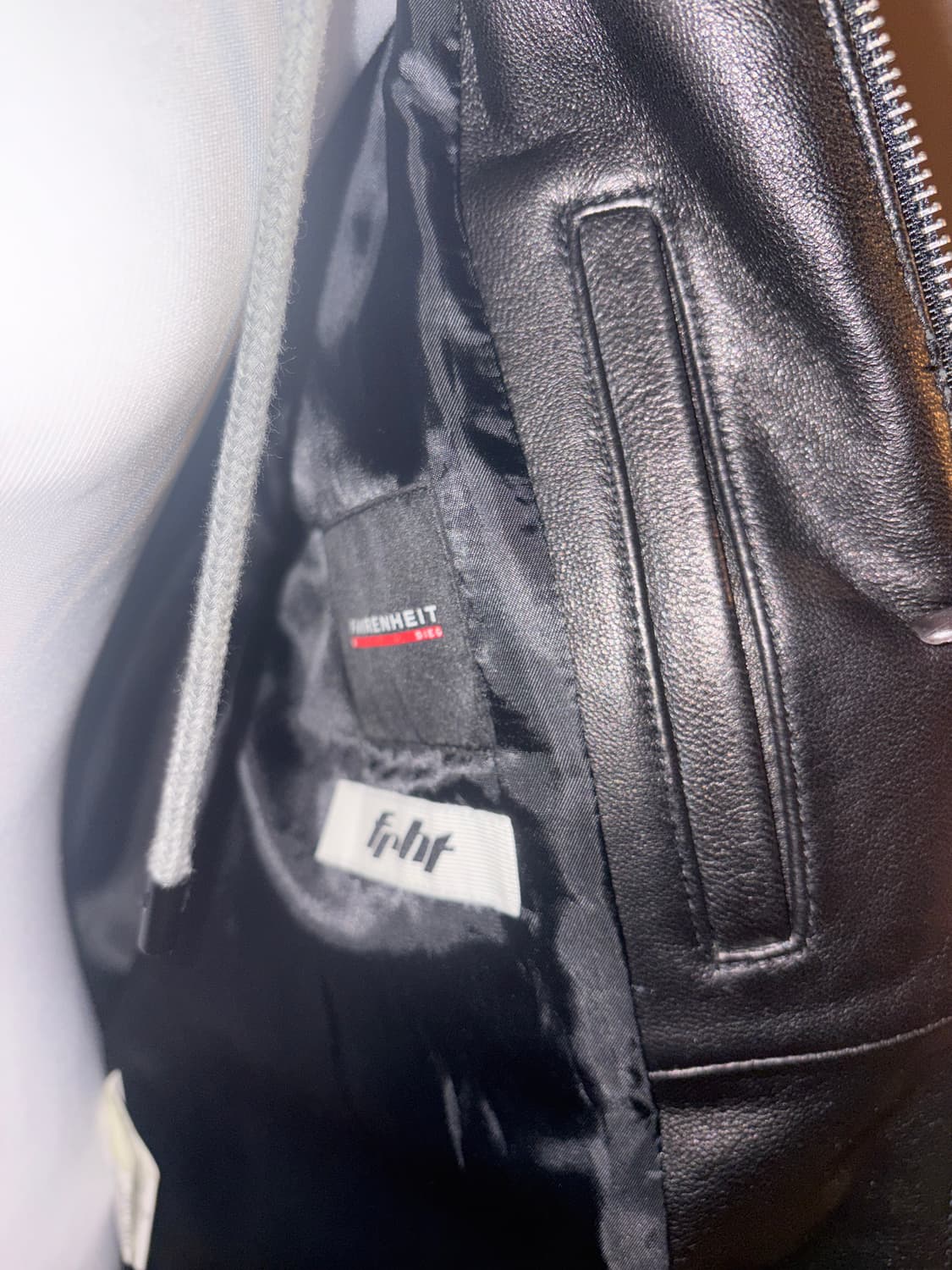 파렌하이트 후드탈부착 양가죽 레더자켓 상품이미지4