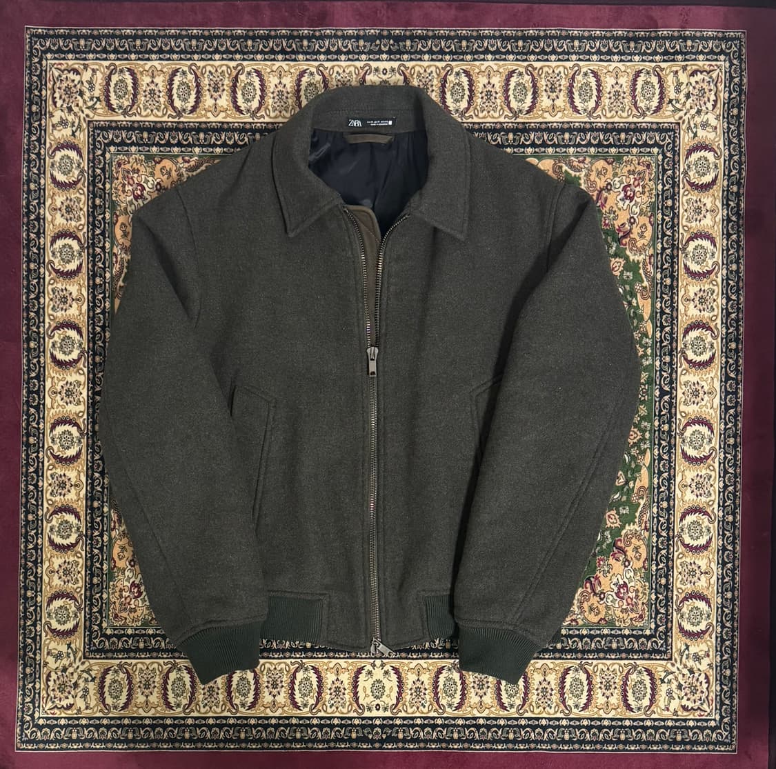 자라 스웨이드 블루종 봄버 자켓 M 상품이미지1