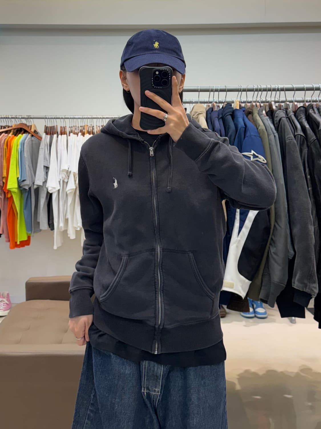 폴로 랄프로렌 블랙 후드집업 상품이미지4