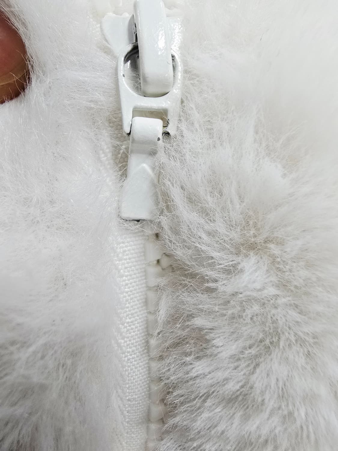 아디다스 트레포일 퍼 자켓 화이트 상품이미지9