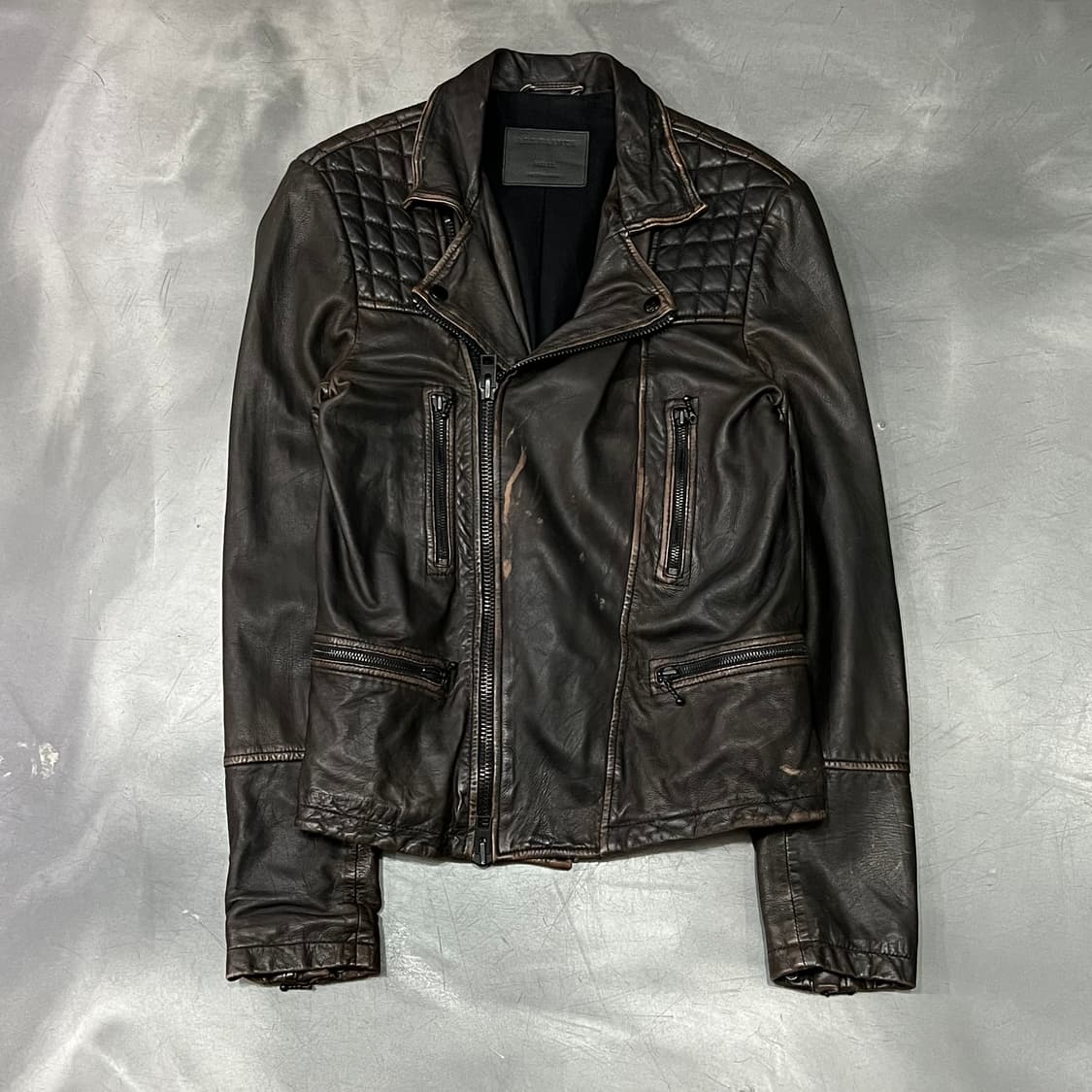  올세인츠 리얼레더 라이더 자켓 y15627 상품이미지1