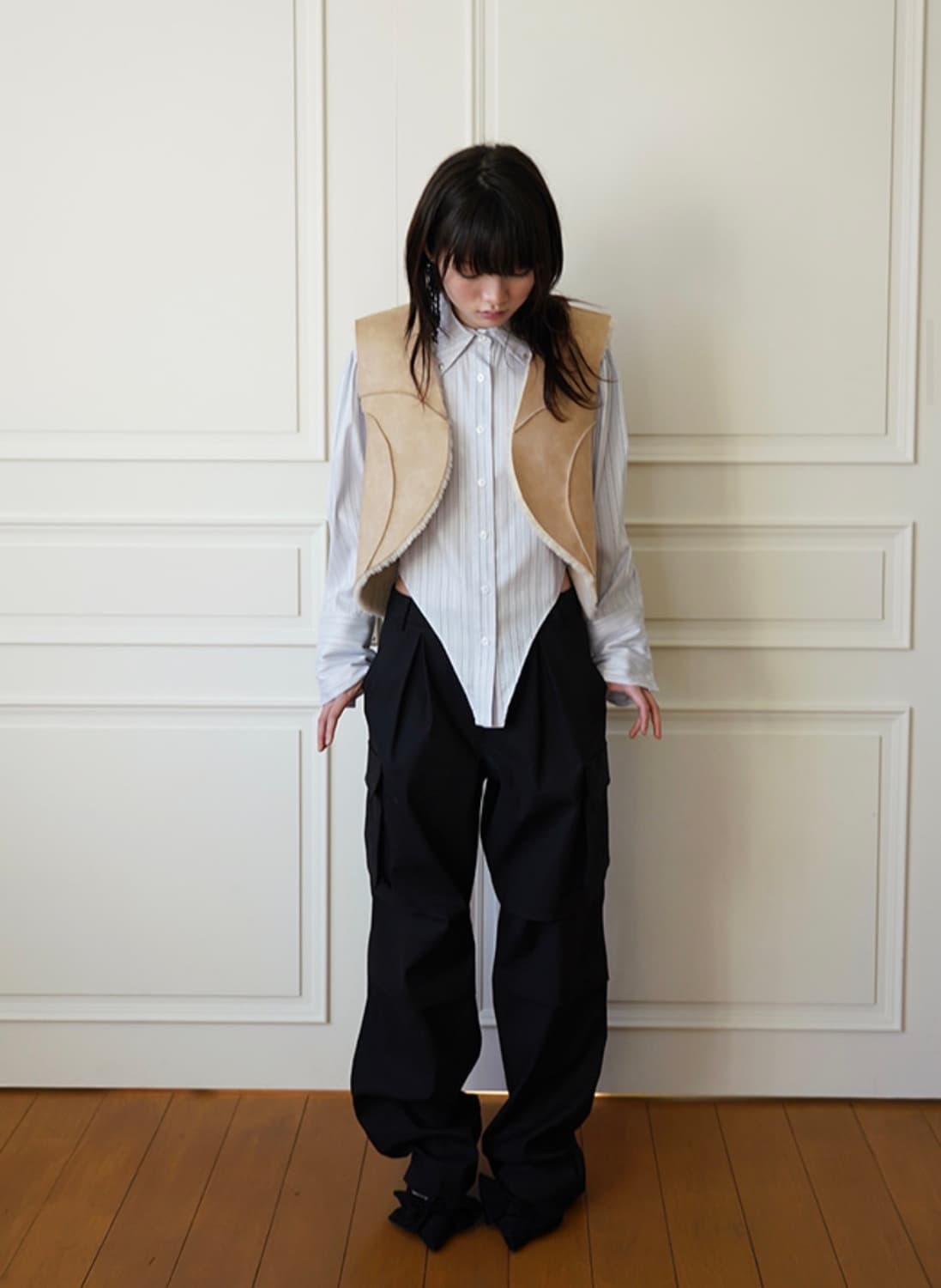 데어드 bikini line metal stripe shirt 셔츠 상품이미지5