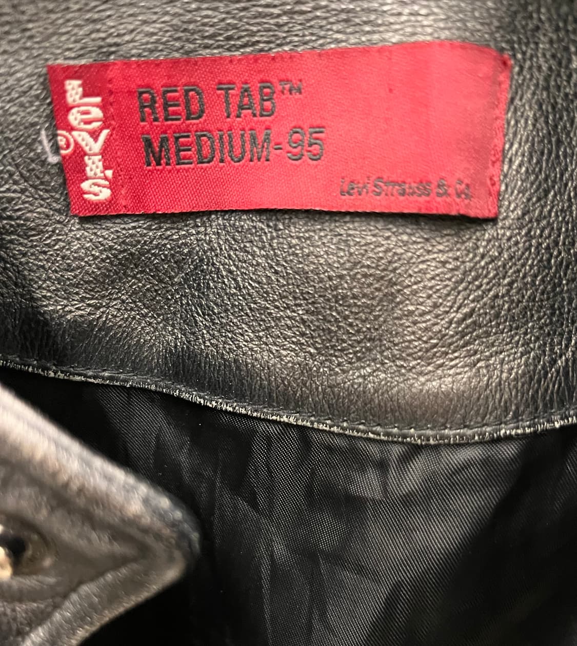 리바이스 레드탭 라이더 가죽 자켓 블랙 M(95) 상품이미지6