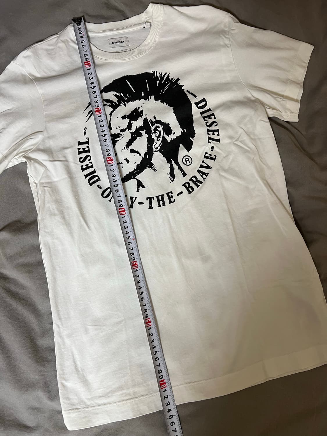디젤 화이트 티셔츠 S 새제품 상품이미지6