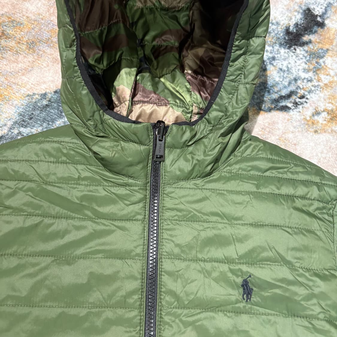 폴로 카모 리버서블 후드 경량패딩 새상품 상품이미지10