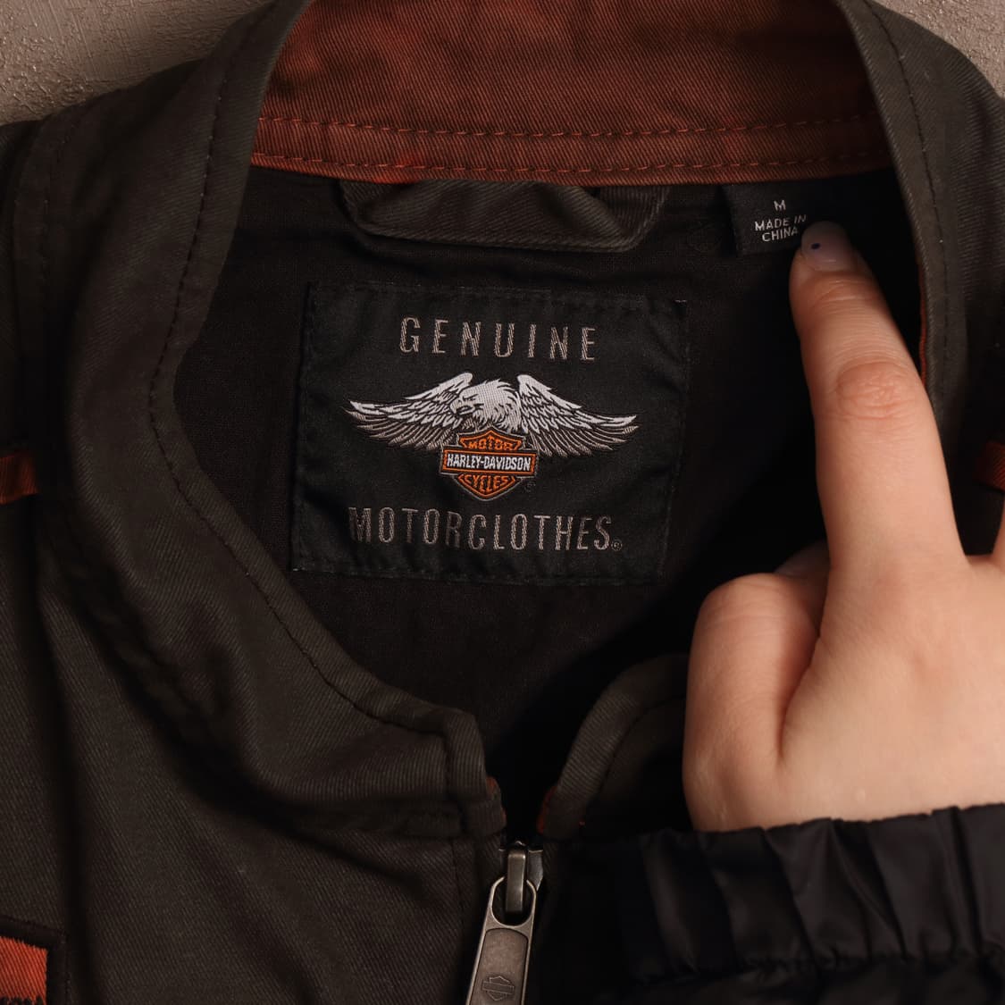 00's 할리데이비슨 코튼 레이싱 자켓 A1454 상품이미지3