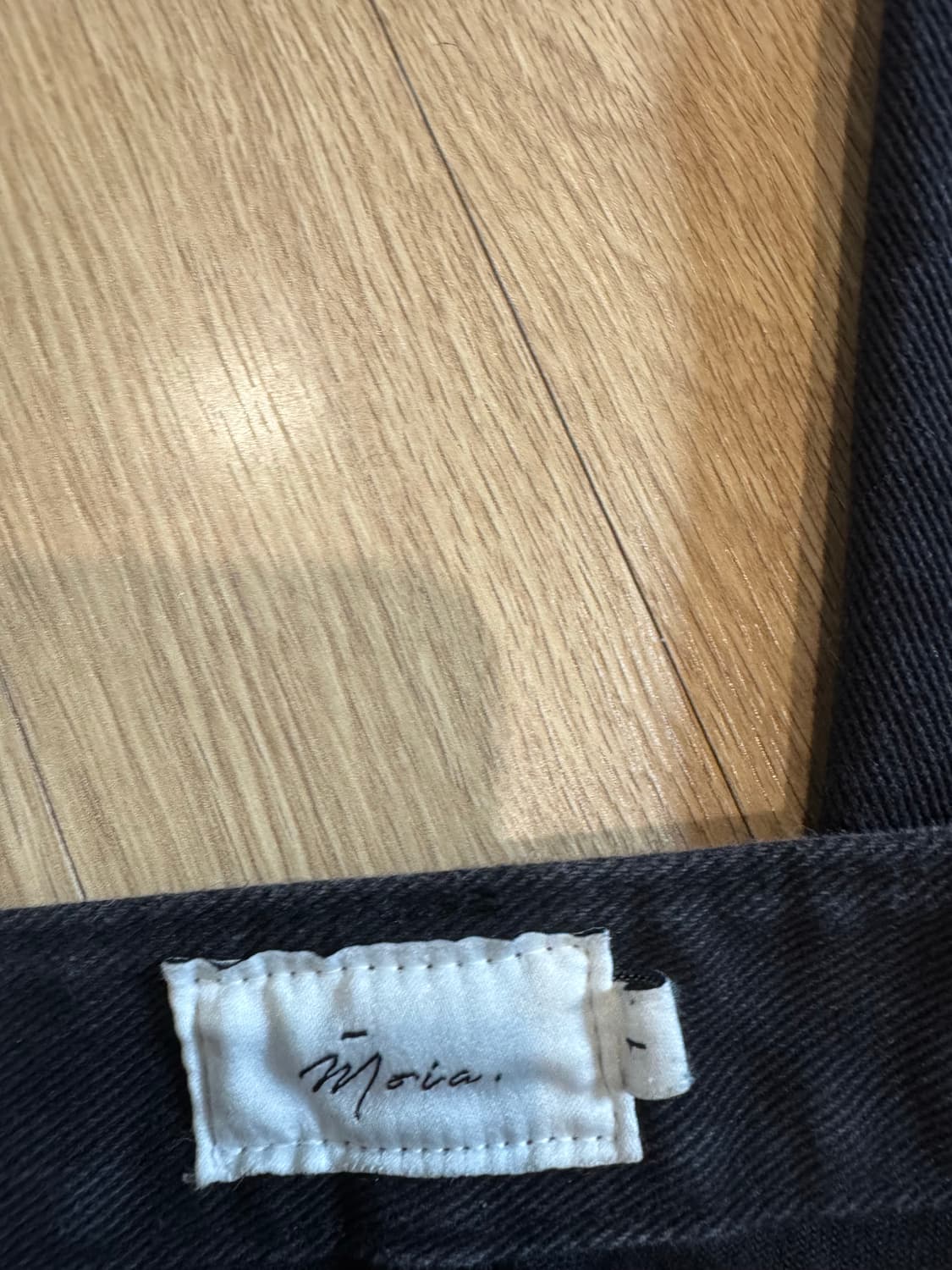 moia 모이아 부컷 데님 블랙 상품이미지7