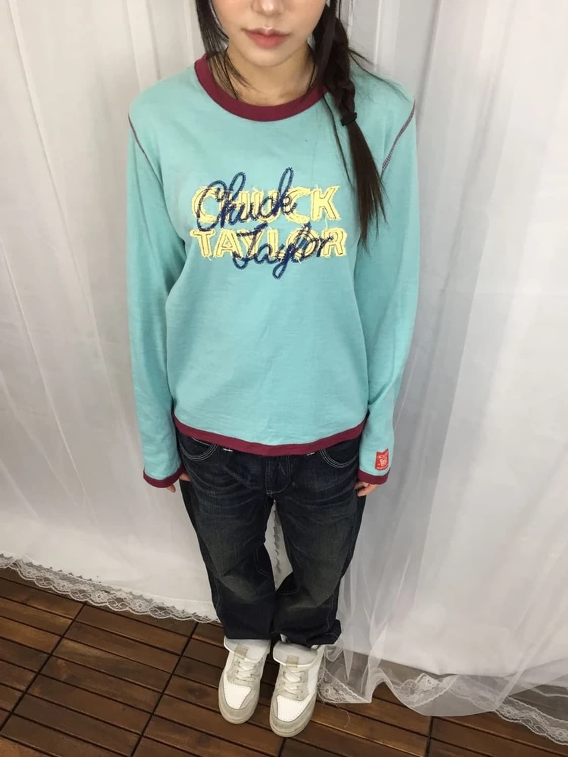 Converse Chuck Taylor Blue Long Sleeve 상품이미지2