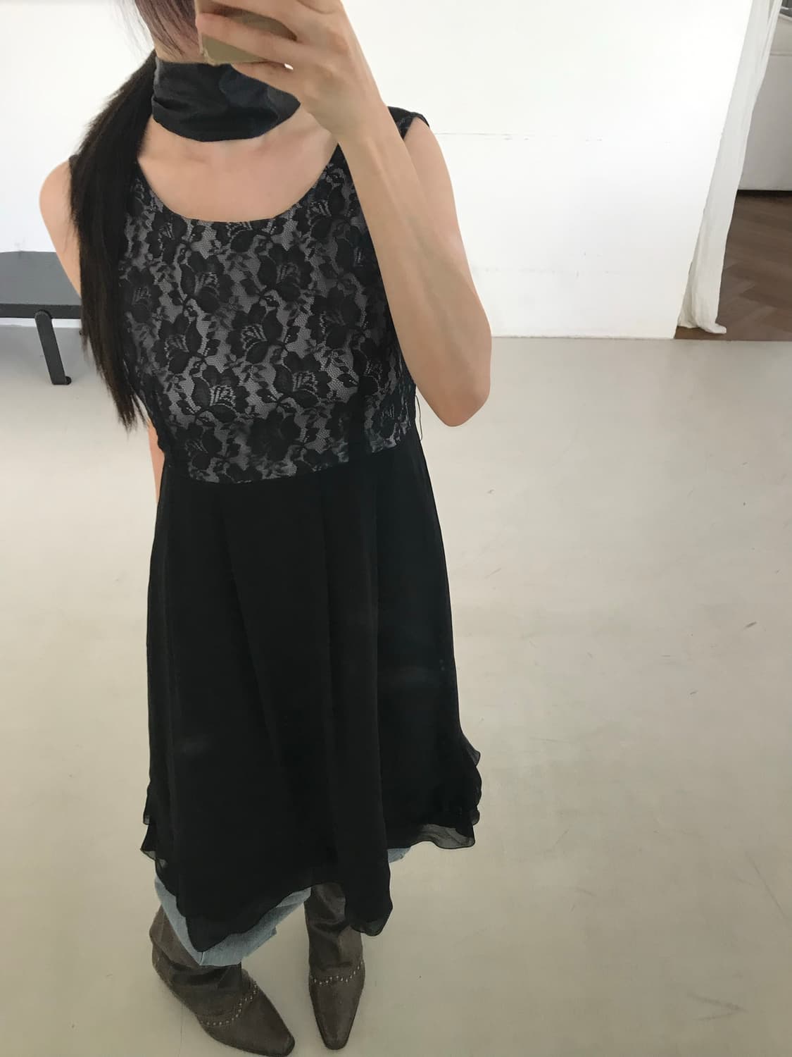 vintage lace frill one-piece 상품이미지7