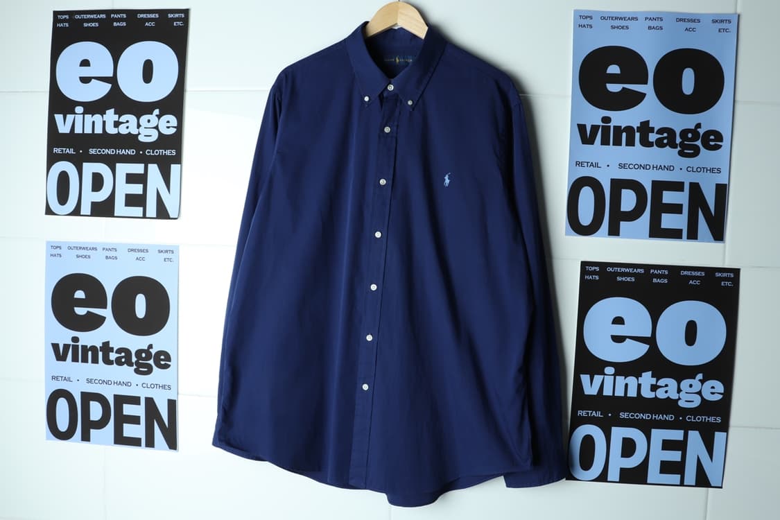 (2XL-3XL) 폴로 랄프로렌 셔츠 남방 USA 네이비-H3H33977 상품이미지2