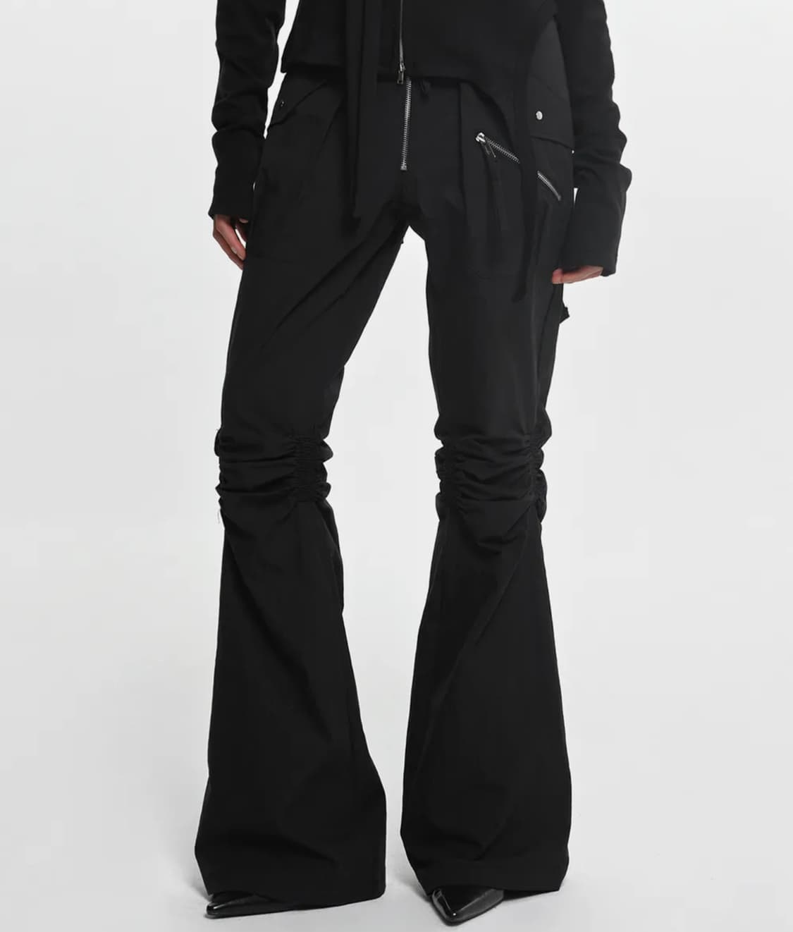 나체 EXPOSURE ZIP DETAIL PANTS BLACK 상품이미지1