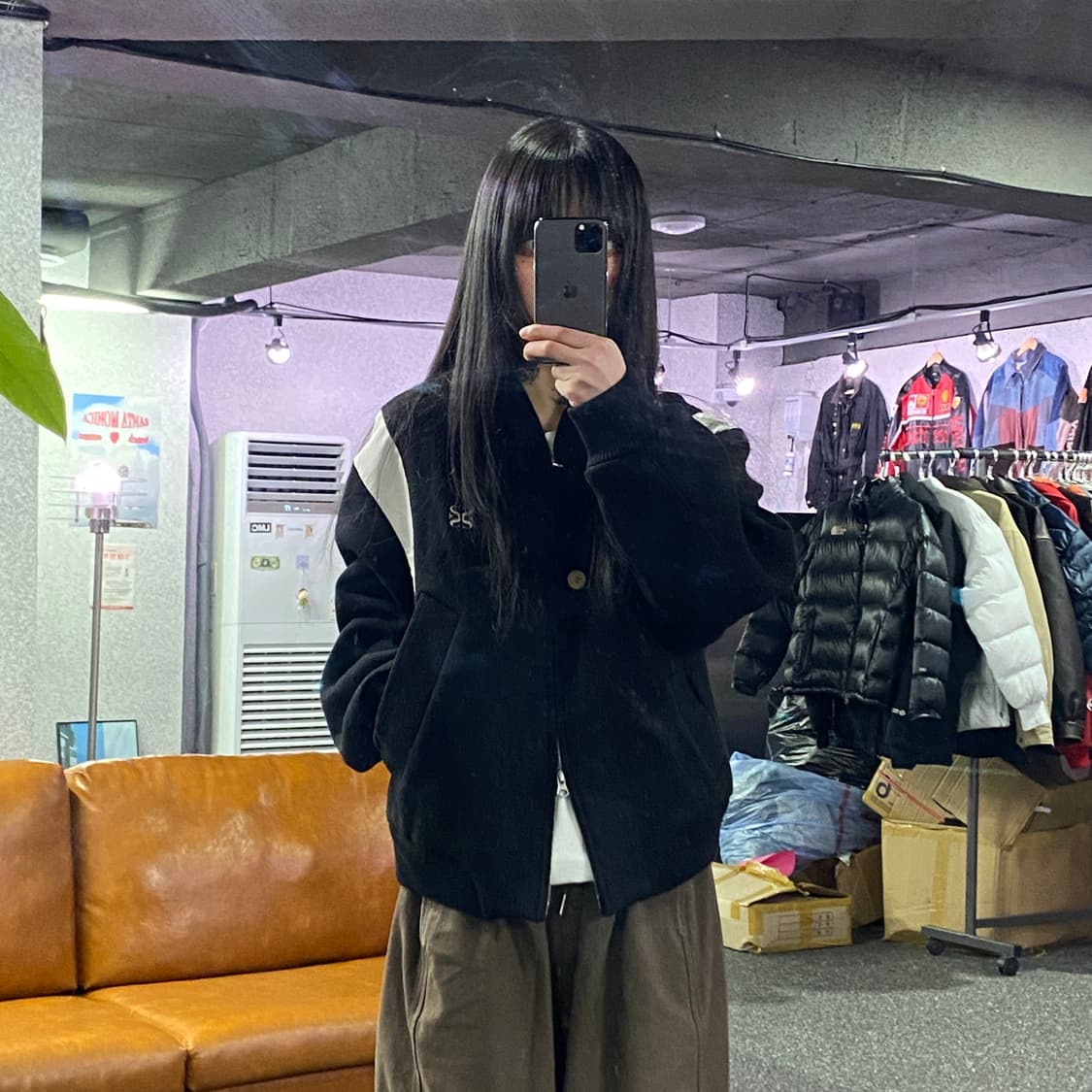 세터 퍼시 칼라리스 바시티 자켓 클래식 블랙 A2 상품이미지1