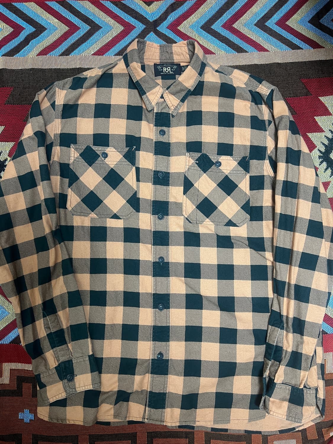 더블알엘 rrl 버팔로 체크 워크셔츠 XL 상품이미지1