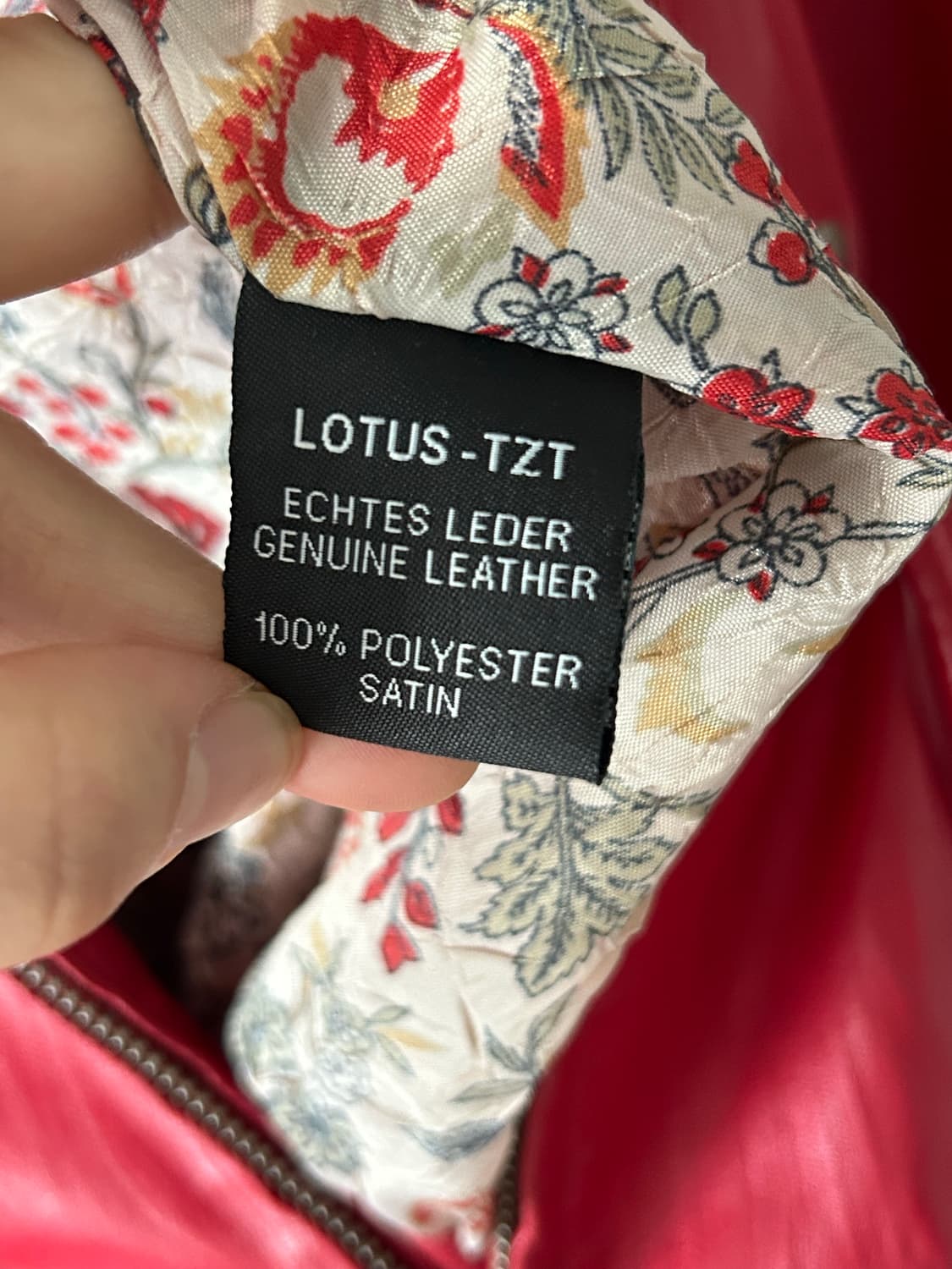 레드 리얼 레더 후드 자켓 상품이미지10