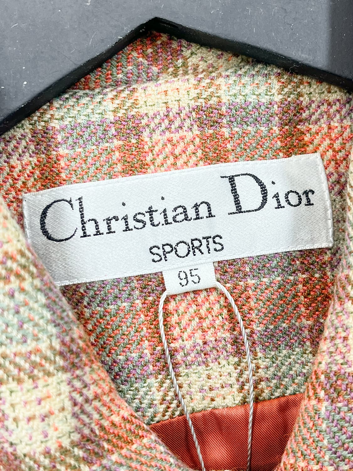 크리스챤디올 90s CD 체크 울 자켓 상품이미지6