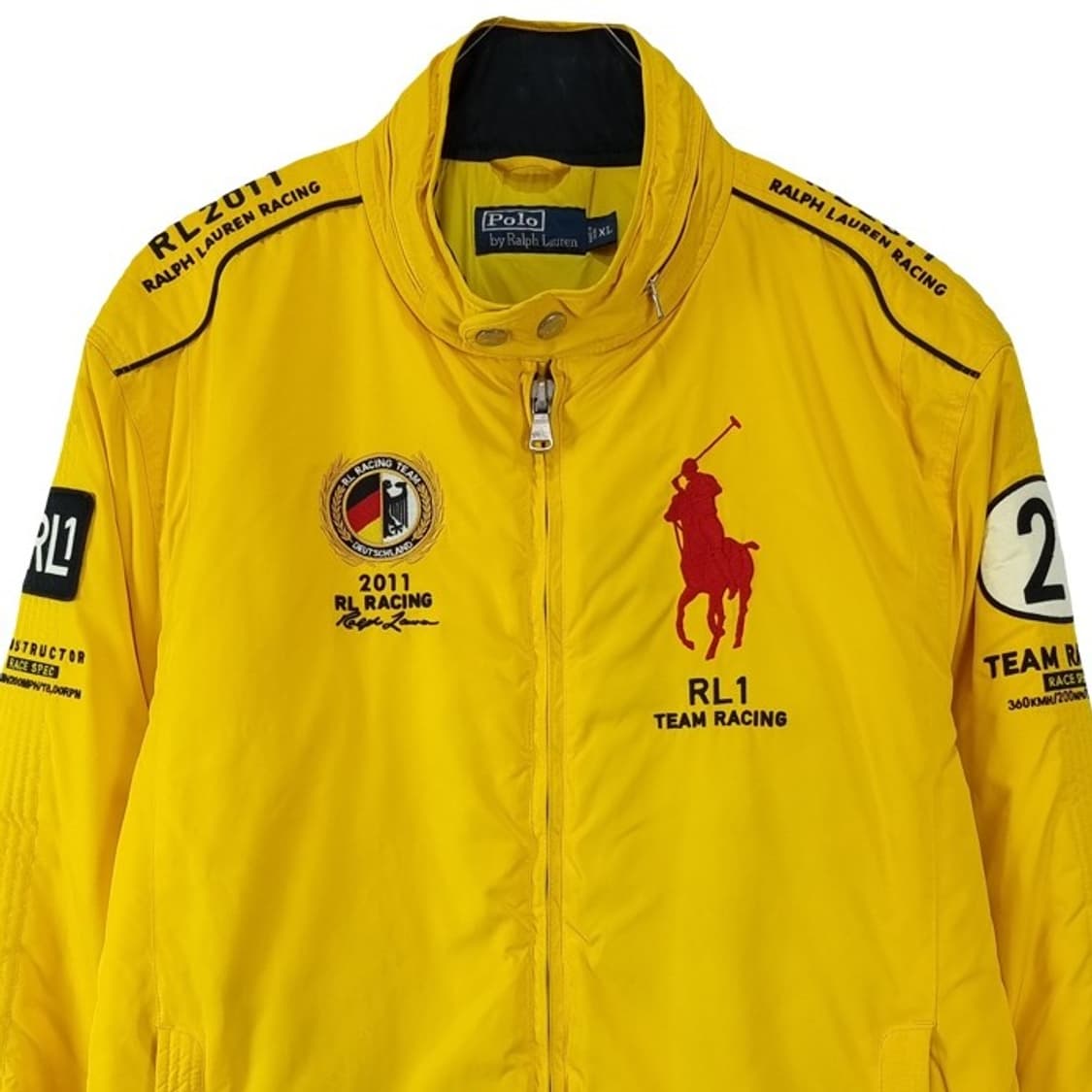 [폴로 랄프로렌] 올드스쿨 빈티지 레이싱 자켓 옐로우 P01400 상품이미지4