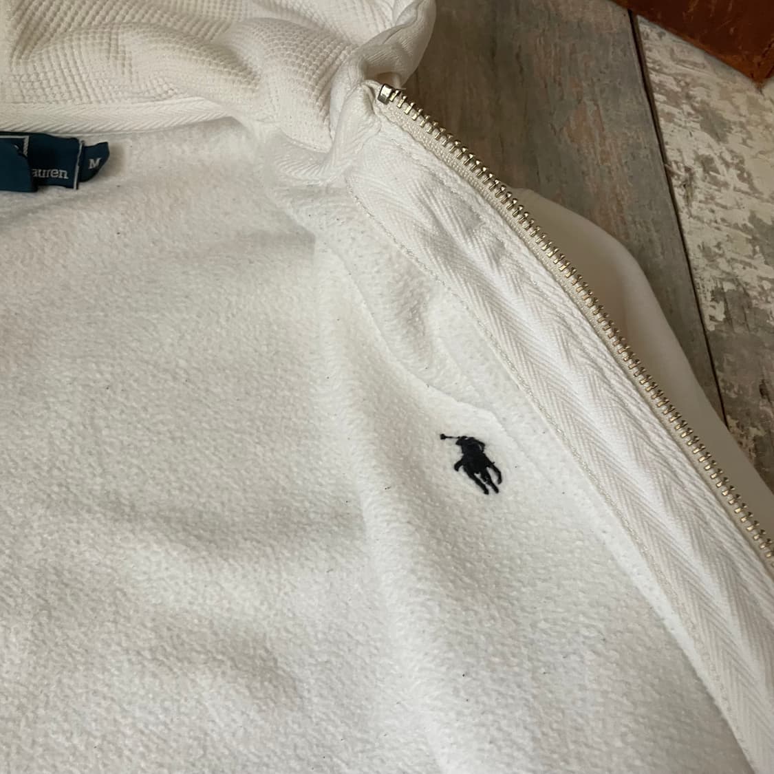 폴로 랄프로렌 화이트 후디 상품이미지5