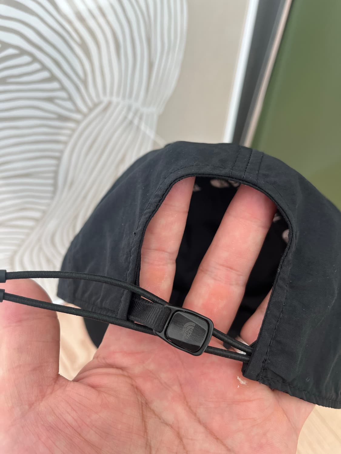 상태ss))노스페이스 소프트 캠프 캡 블랙 NE3CQ04A 상품이미지4