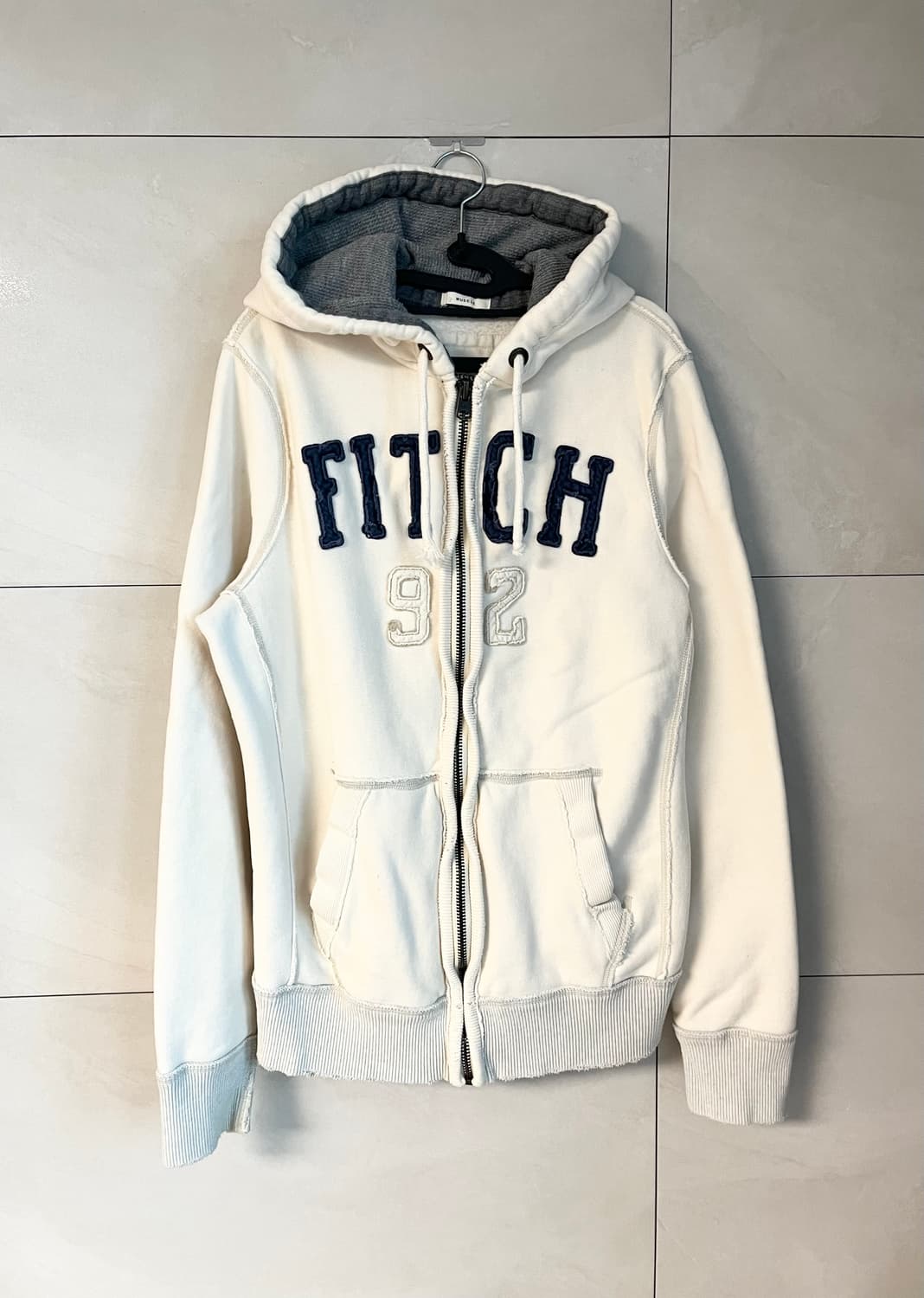 아베크롬비 아이보리 대장 후드집업 (L)  상품이미지1