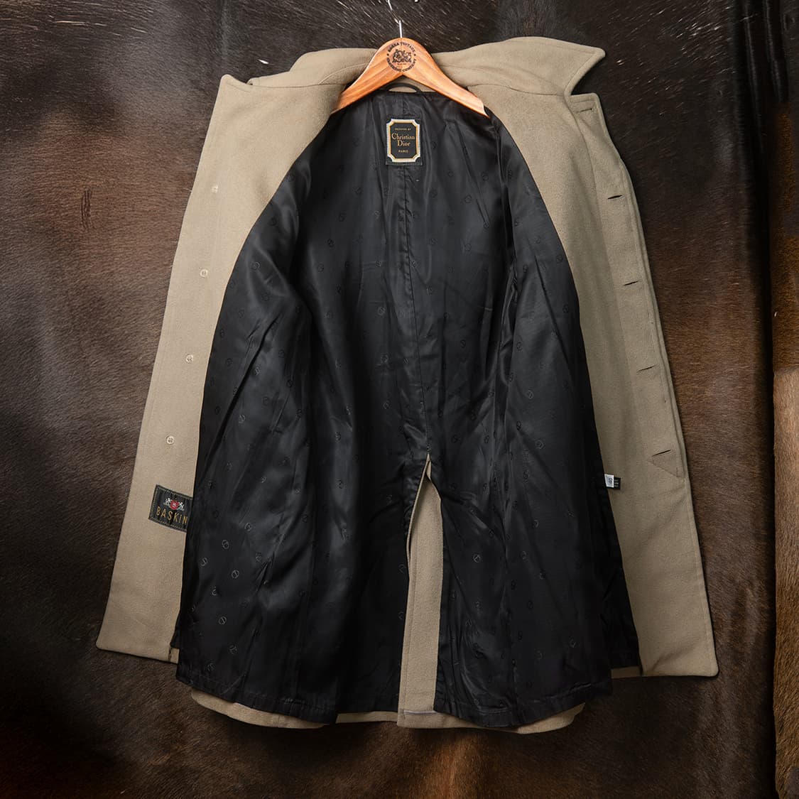 [40] 60s~ 크리스챤 디올 BASKIN 울 하프코트  상품이미지7