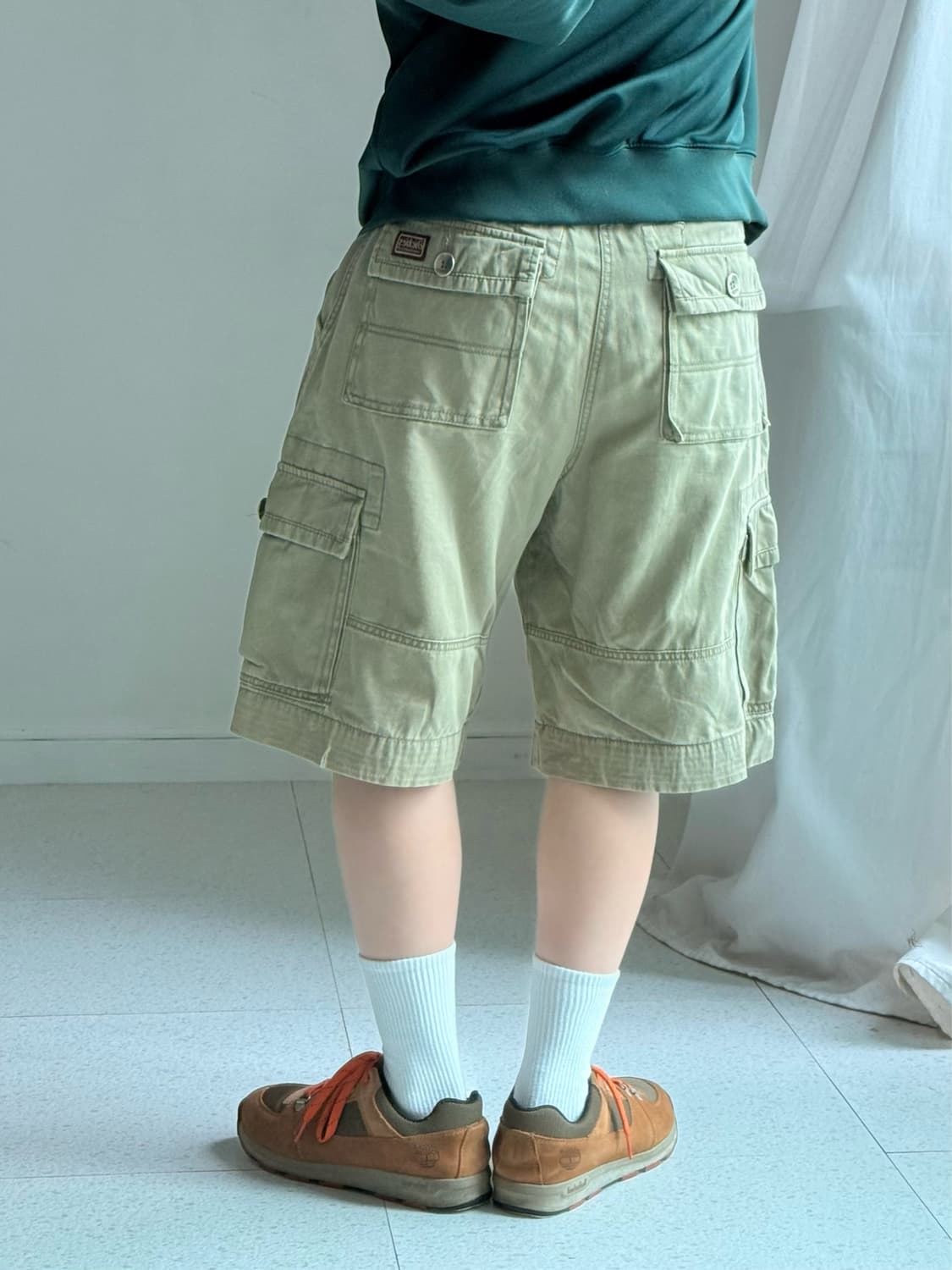 디키즈 카키 베이지 카고 버뮤다팬츠 상품이미지4