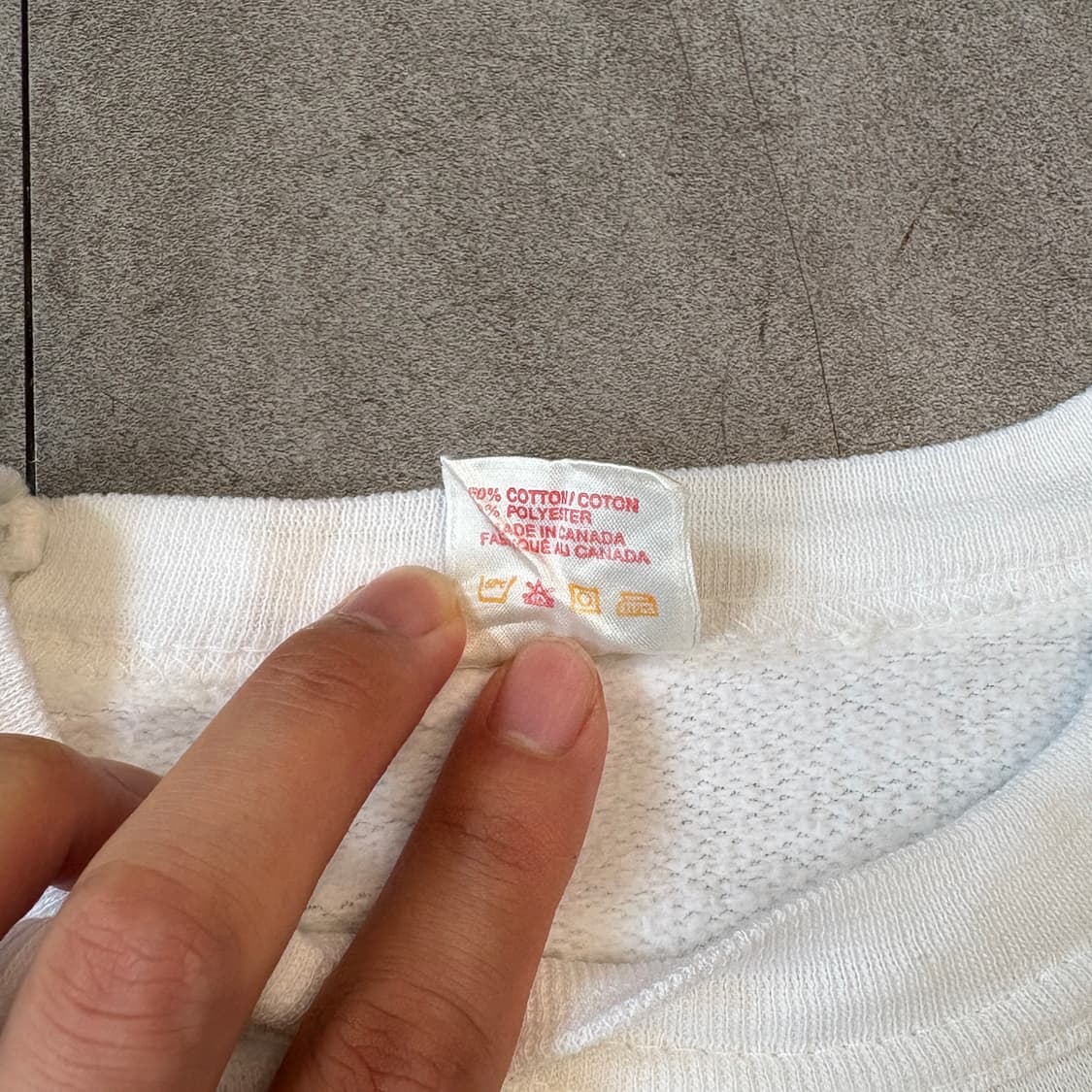 90s 90년대 캐나다 생산 빈티지 화이트 스웻셔츠  상품이미지7