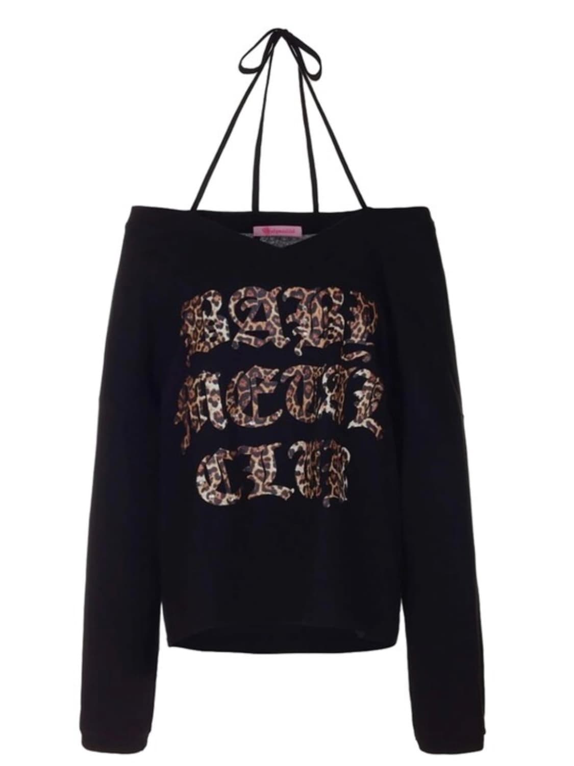 베이비메탈클럽 레오파드 스트링티 블랙 상품이미지1