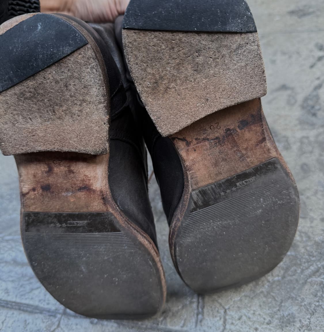 요지야마모토 아카이브 우드솔 레이스업 부츠 상품이미지5