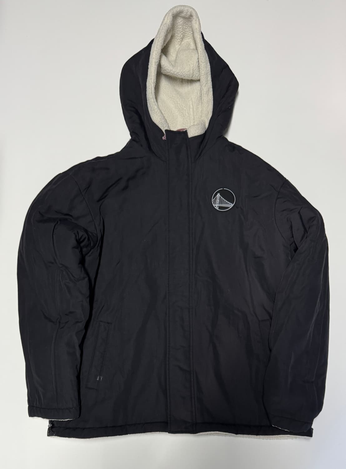 NBA 골든 스테이트 워리어스 양면 후리스 후드 점퍼 XL~ 상품이미지3