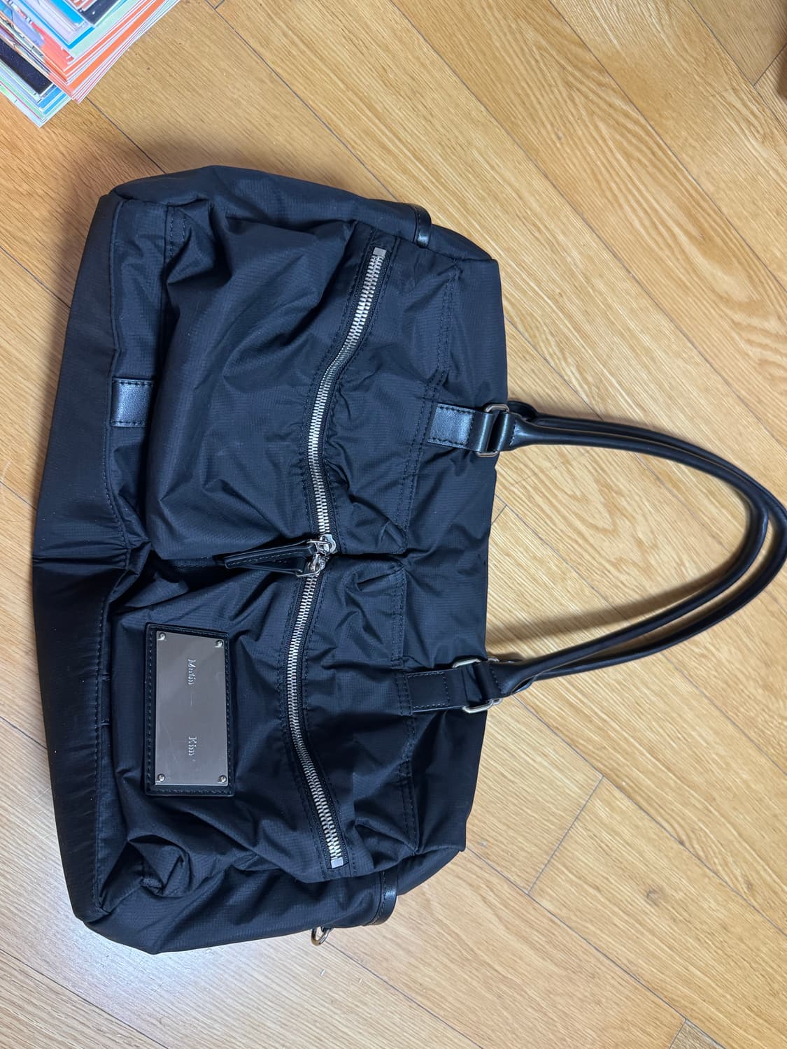 마뗑킴 카고 토트백 블랙 상품이미지1