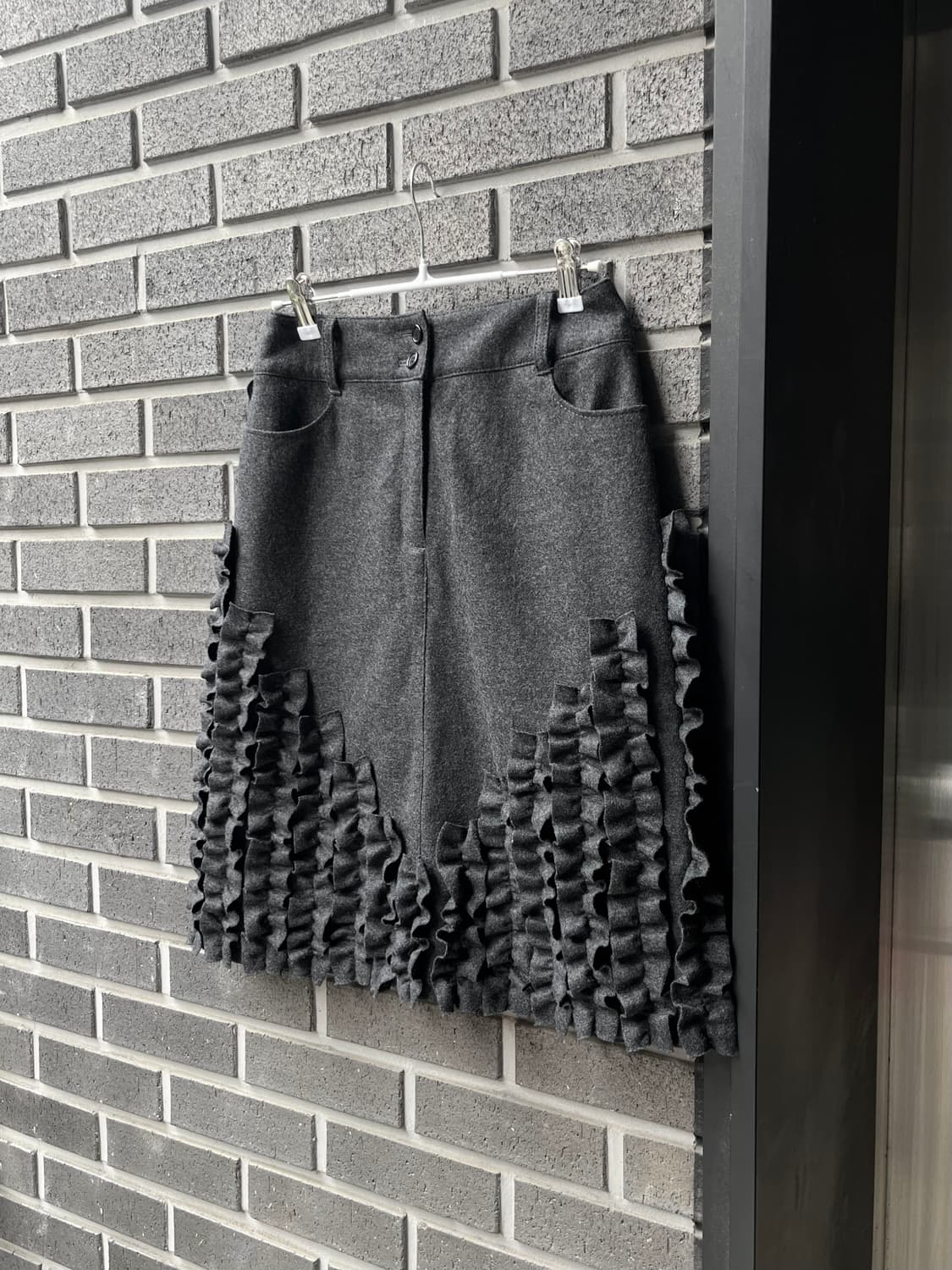 T.H.D LA MAISON 울 프릴 스커트 상품이미지4