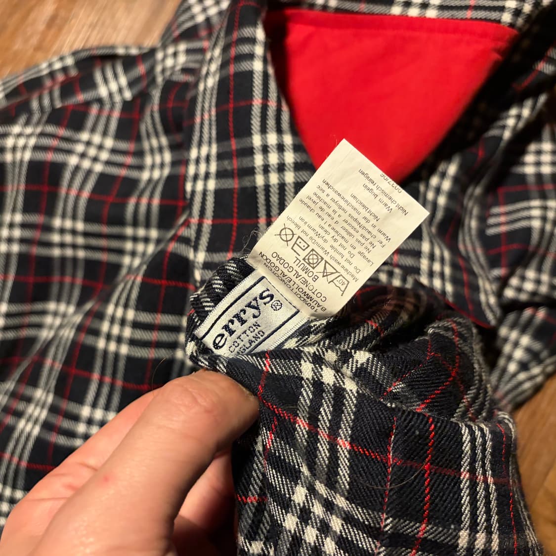 90s Burberrys reversible check bomber 상품이미지4