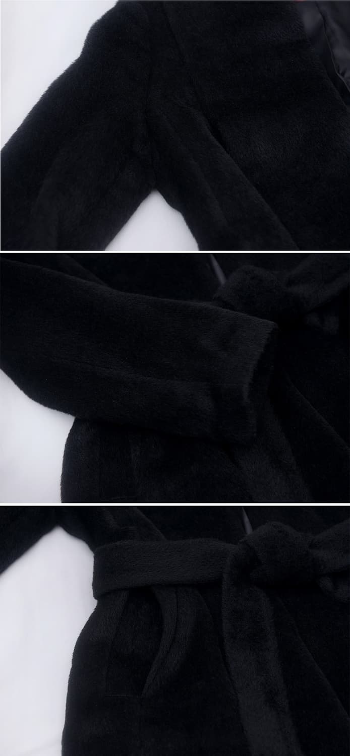 플라밍고 이태리 수리알파카 와이드 숄카라 로브 코트 (M / 55-77) 상품이미지8