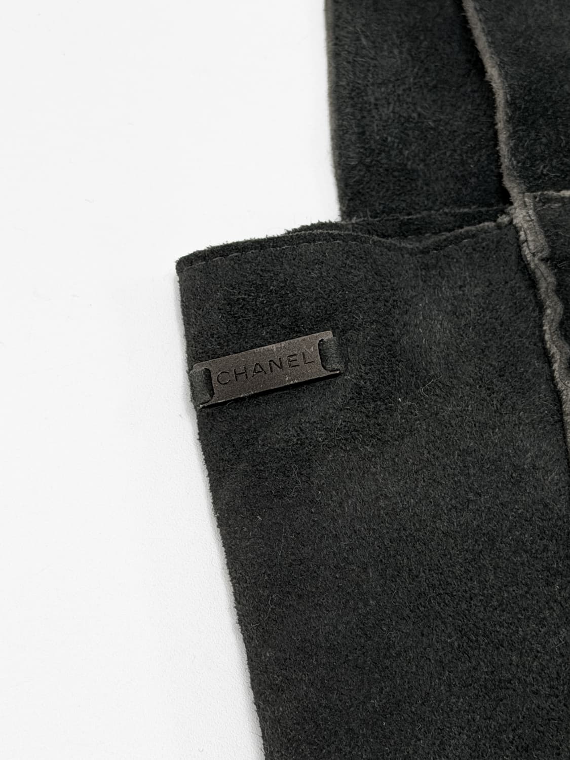 샤넬 스웨이드 로우 엣지 패치워크 토트백 상품이미지4