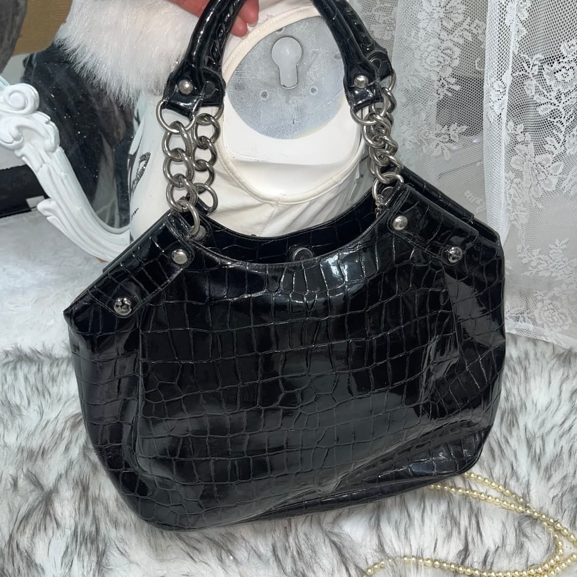 빈티지 블랙 파에톤 백 상품이미지2