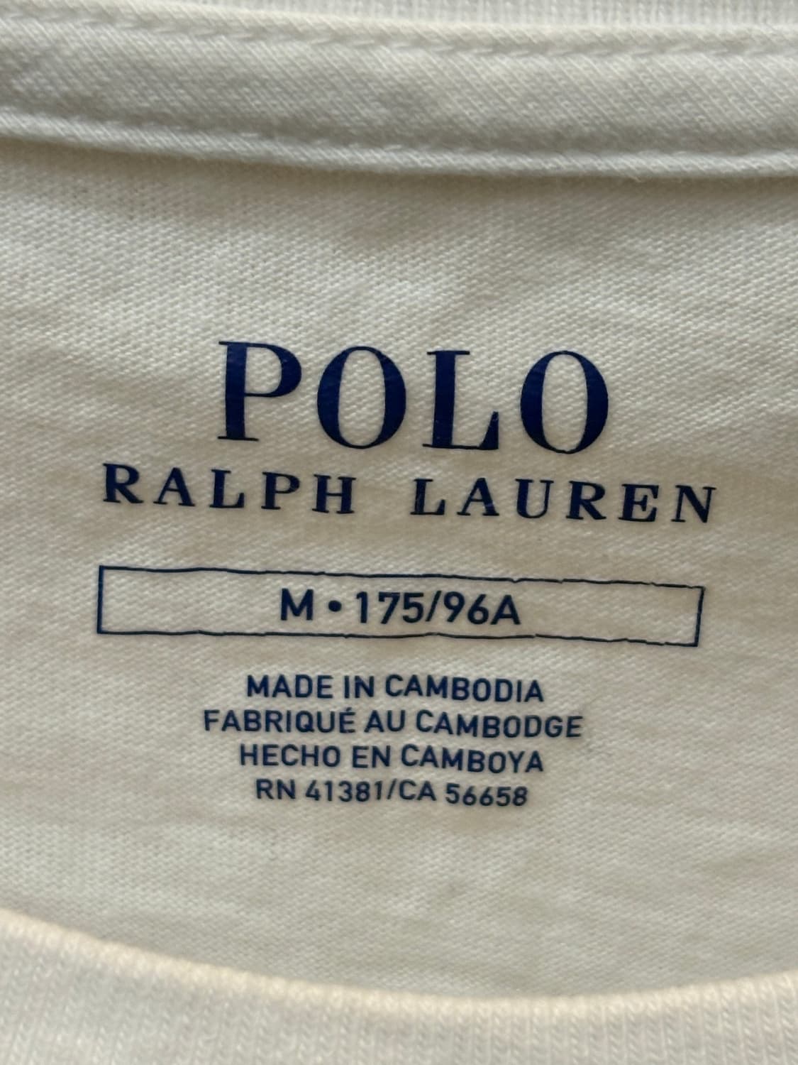 폴로 랄프로렌 흰색 반팔티 티셔츠 반팔 티셔츠 상품이미지3