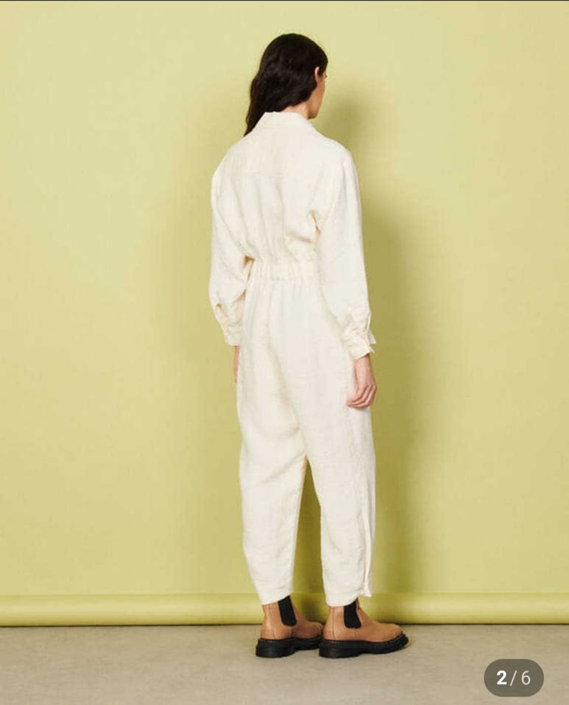 산드로 에크루 점프수트 36사이즈 상품이미지3