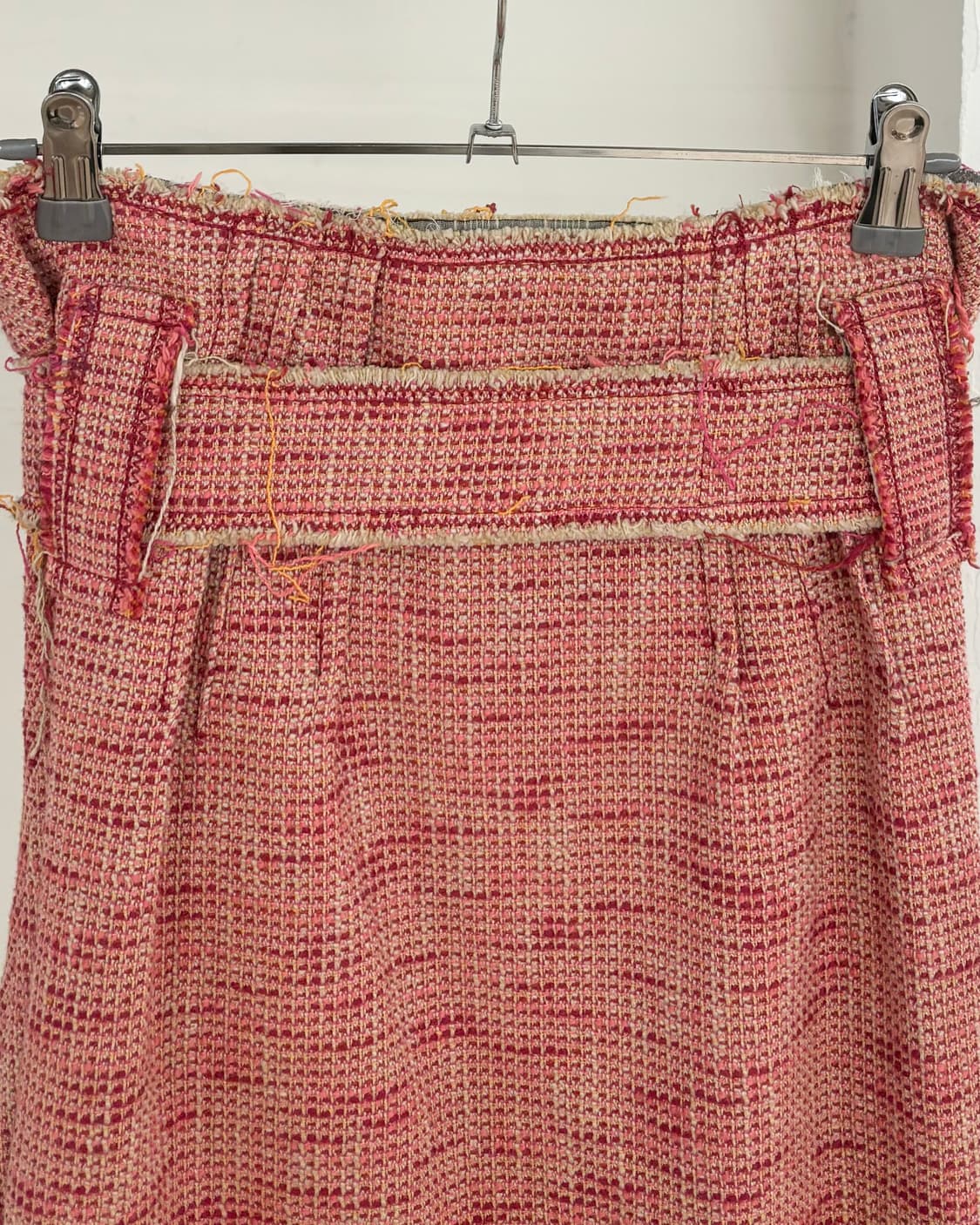 막스앤코 핑크 트위드 리본 랩 스커트 상품이미지5