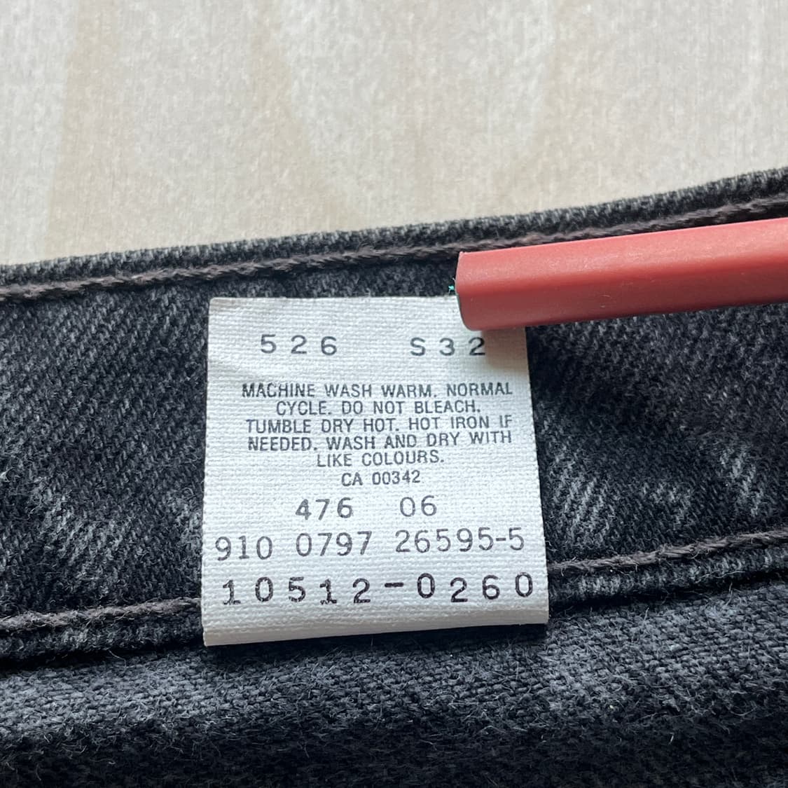 90’s Levi’s 512 Black Denim pants (~27) 상품이미지10