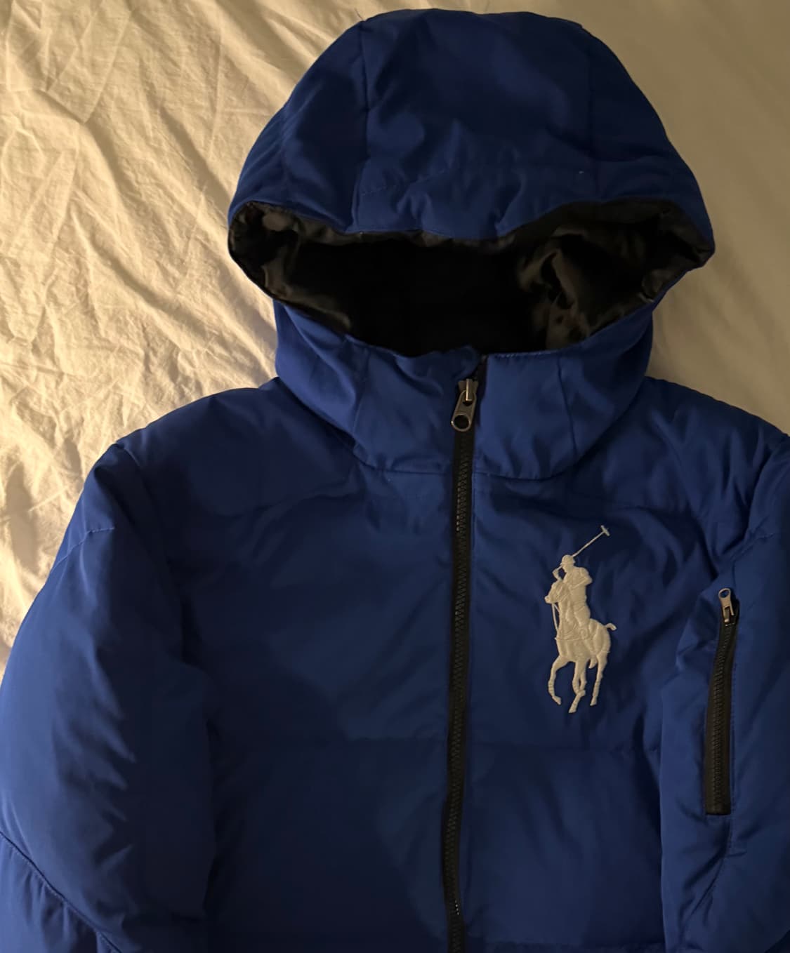 폴로 빅포니 패딩 블루 M 상품이미지1