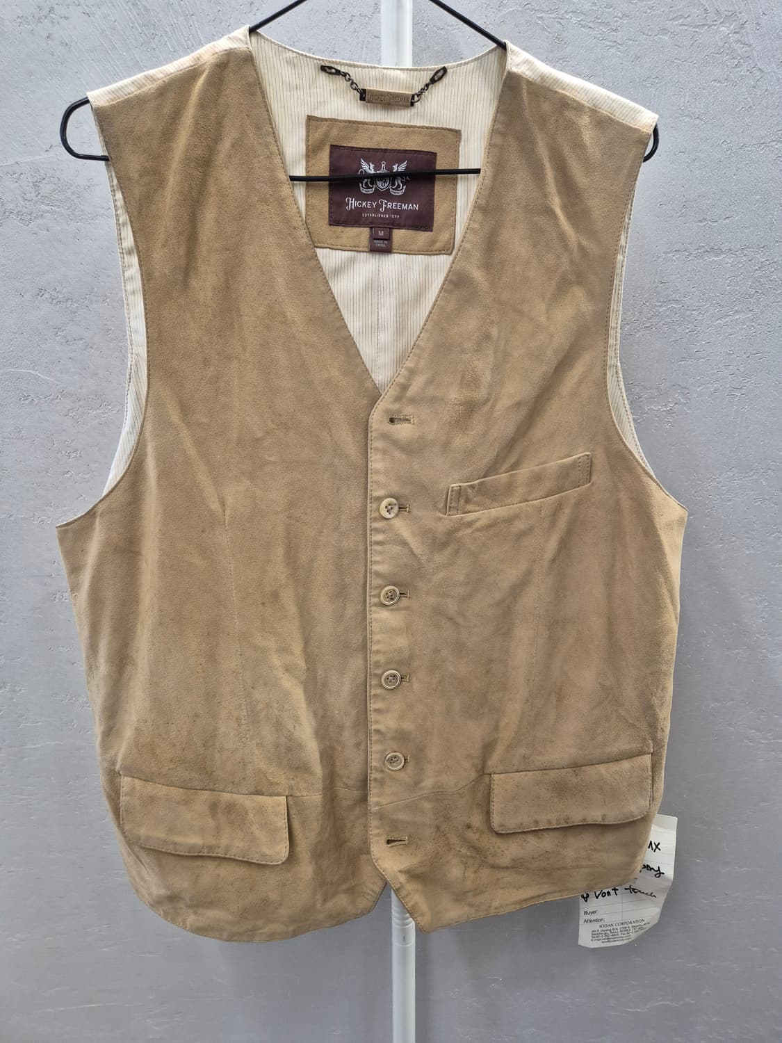 히키프리먼 스웨이드 베스트 M 상품이미지2