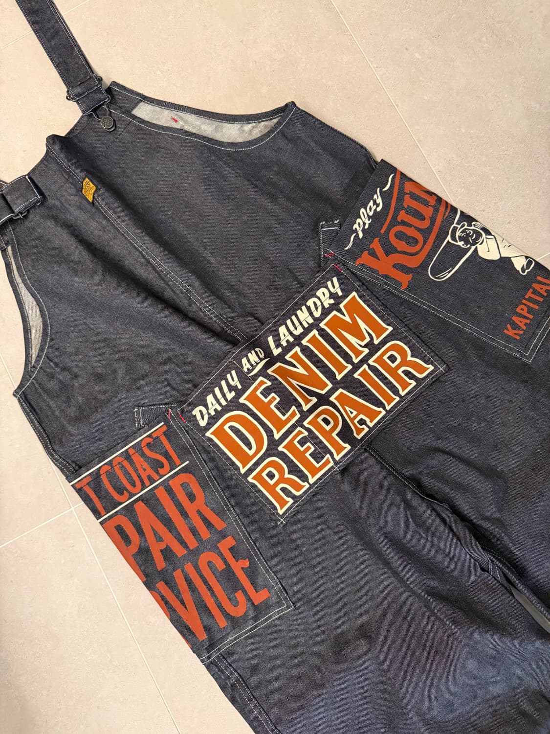 [ONE SIZE] 캐피탈 11.5온즈 데님 애드 오버롤 인디고 상품이미지10