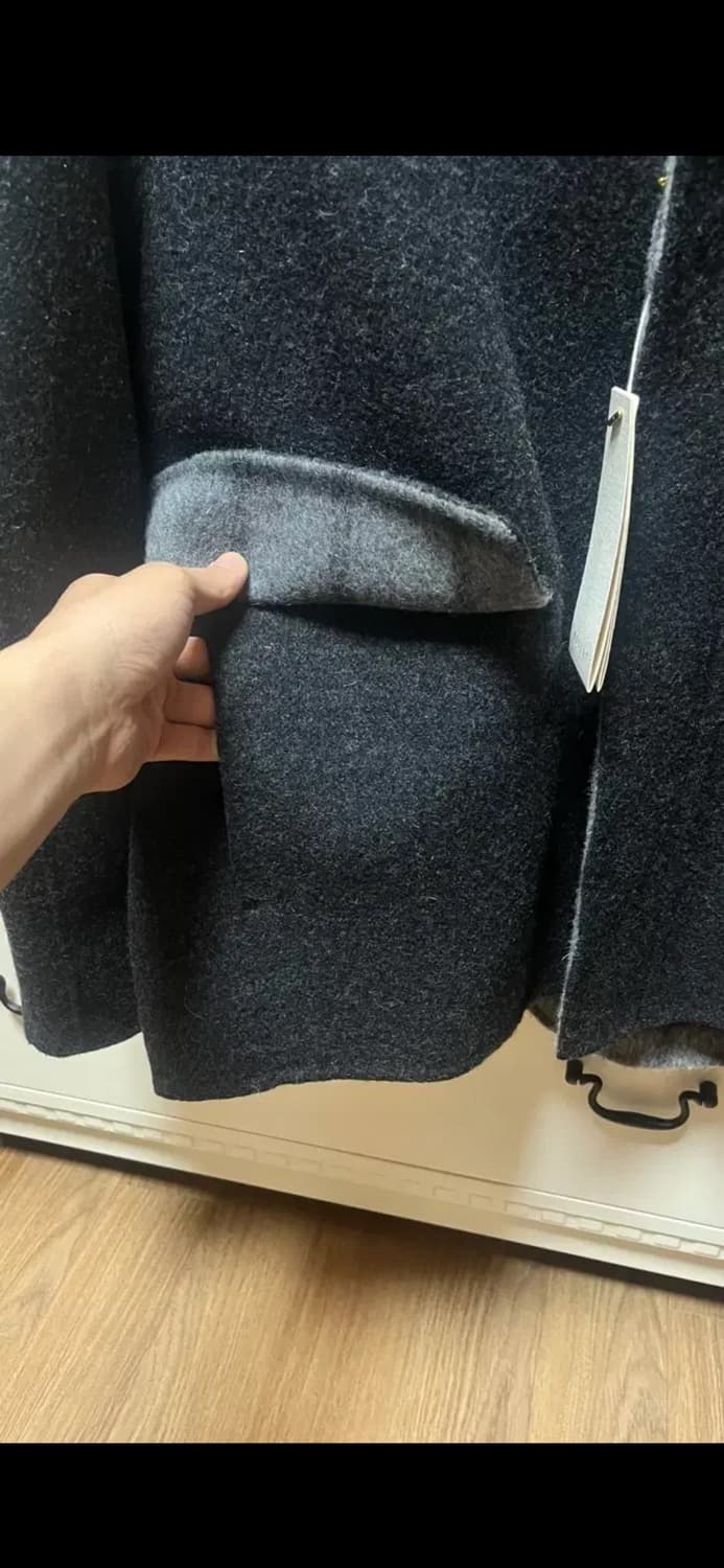 로리엣 핸드메이드 하이넥 오버핏 숏코트 50 상품이미지6