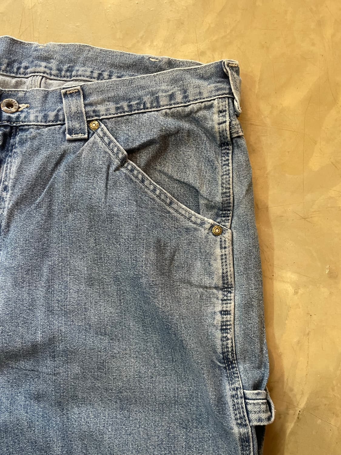 90~00s 빈티지 Lee Dungarees 카펜터 데님 36x32 상품이미지4