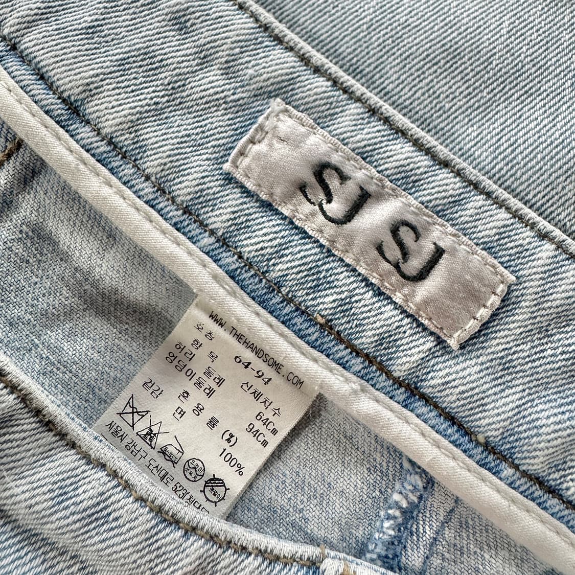 SJSJ 스트레이트 크롭 데님 팬츠 상품이미지4