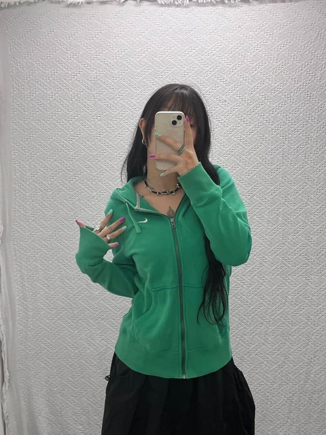 나이키 자수로고 캐주얼 후드집업 95 C07319 상품이미지1