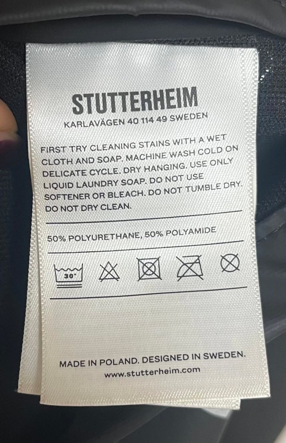 Stutterheim 레인코트 블랙 상품이미지5