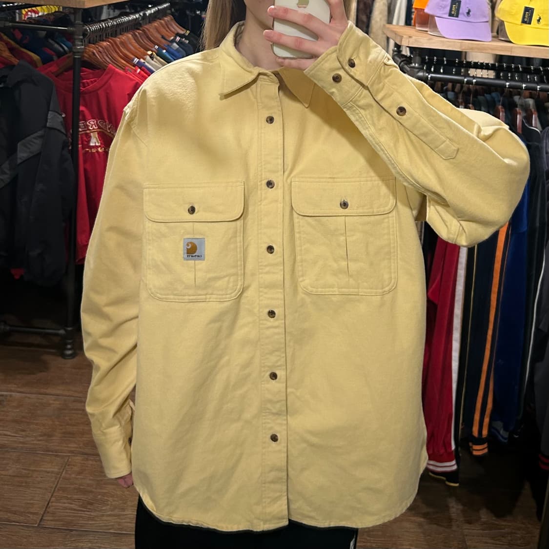 [HI] 칼하트 셔츠 옐로우 상품이미지1
