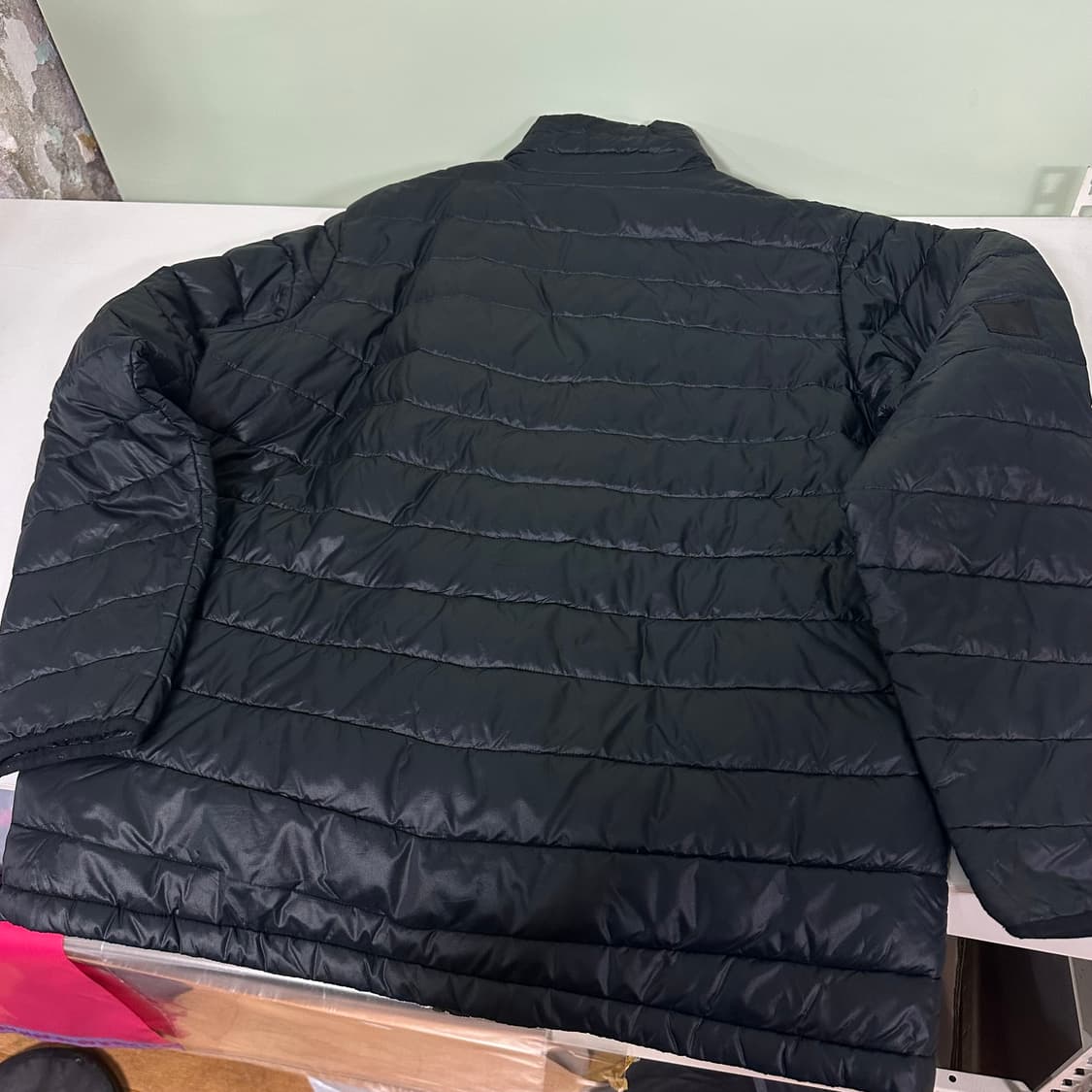 L 컬럼비아 블랙 구스다운 경량패딩 상품이미지4