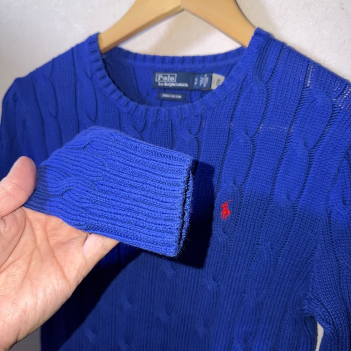 폴로 랄프로렌 케이블 니트 코튼 스웨터 S (55정도) 상품이미지7